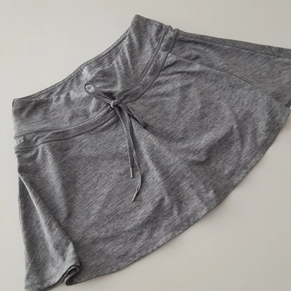 Tennis skirt double lined heather grey  size XS